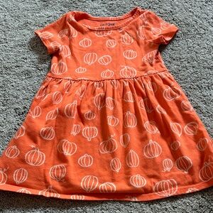 Cat & Jack Vibrant Orange Pumpkin Dress